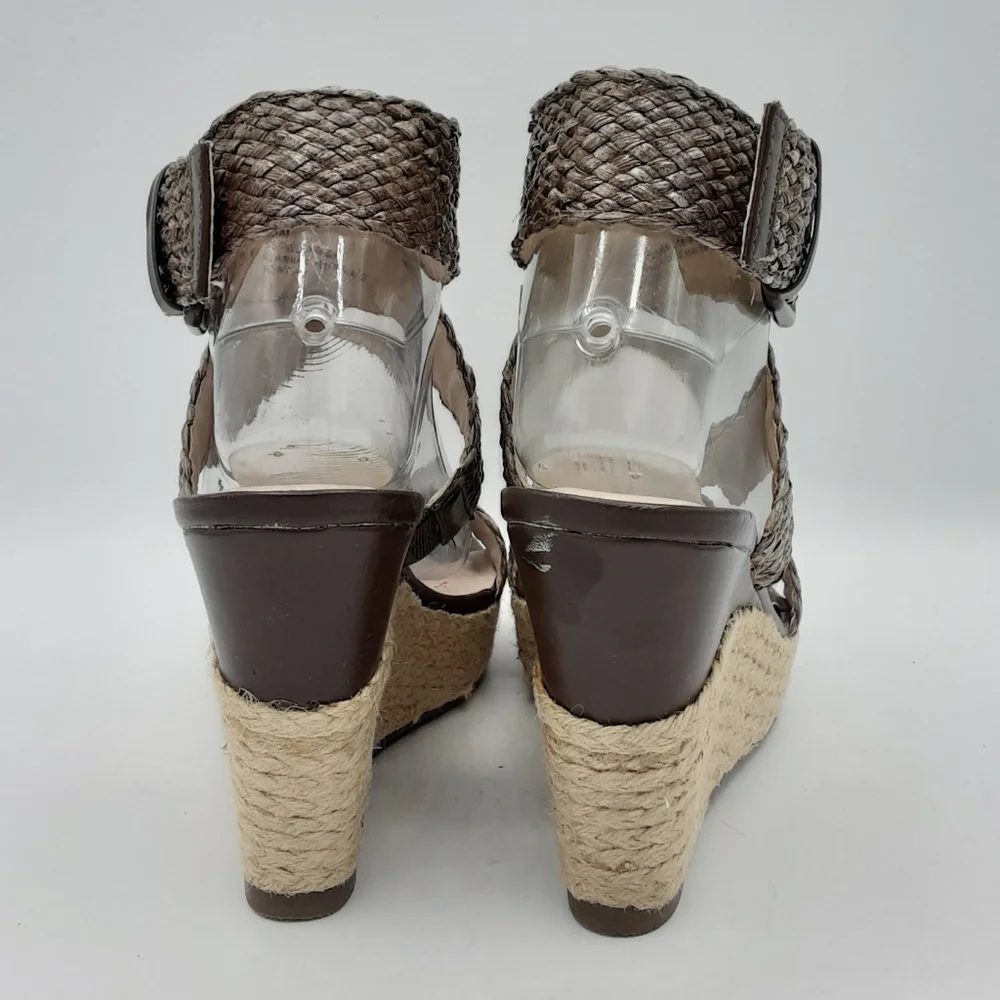 Andrew Geller Mix Espadrille Strappy Wedge Heel
